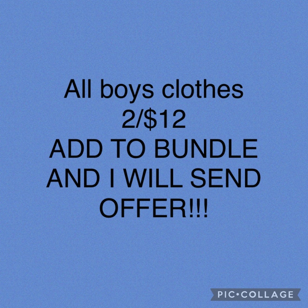 BOYS CLOTHES 2/$12